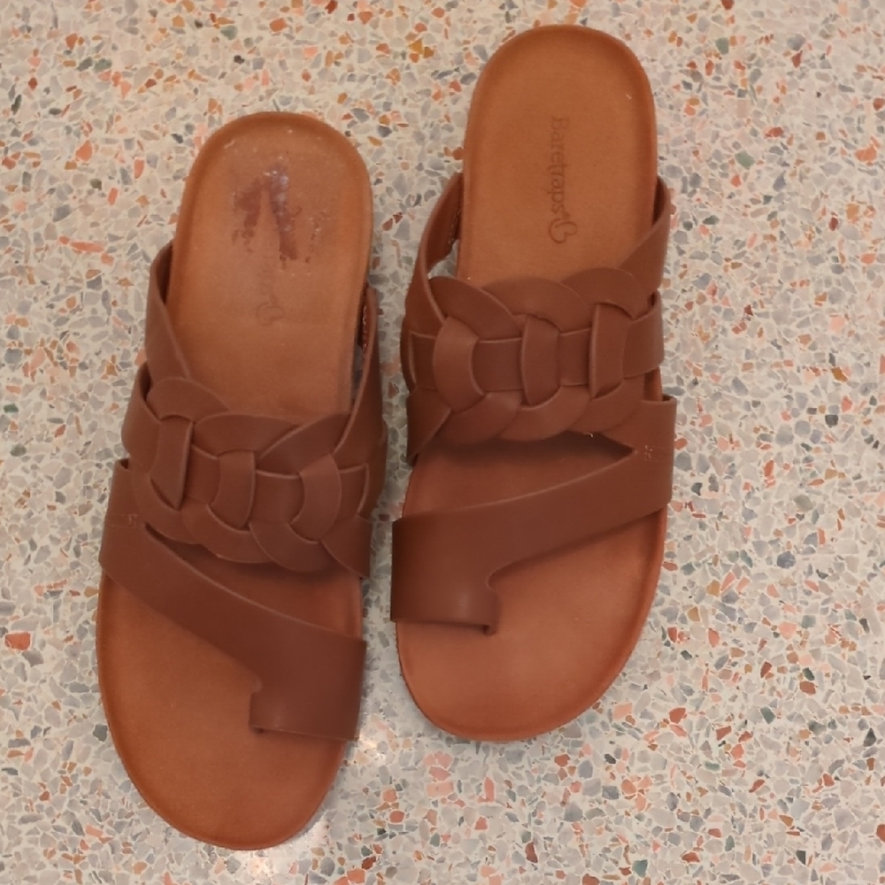 BareTraps Brown Sandals Minimalist Slide